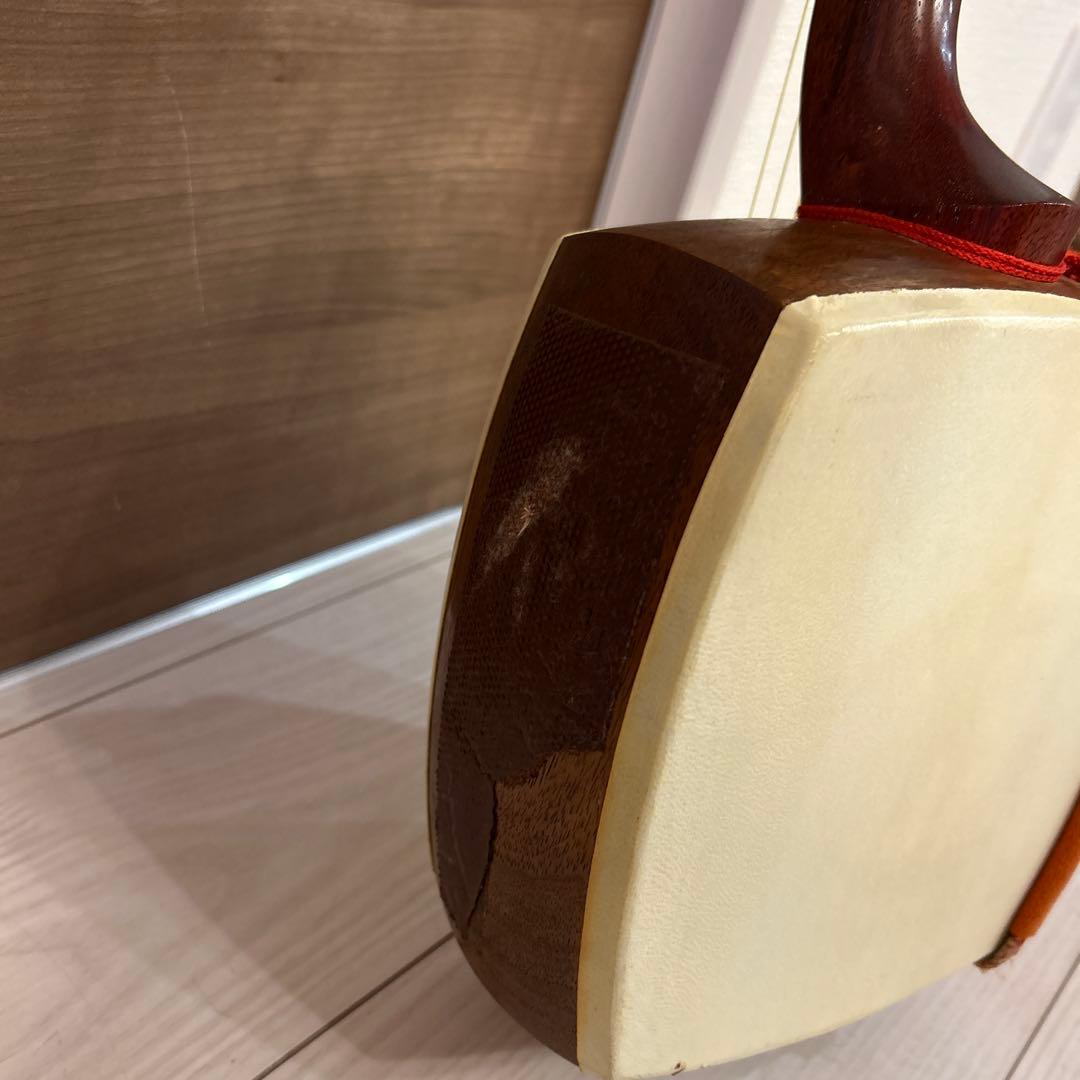 レトロ 三味線 花梨 太棹 義太夫 津軽三味線 民謡 弦楽器 和楽器