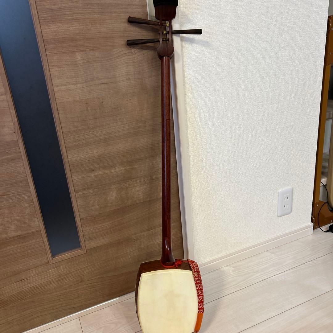 レトロ 三味線 花梨 太棹 義太夫 津軽三味線 民謡 弦楽器 和楽器