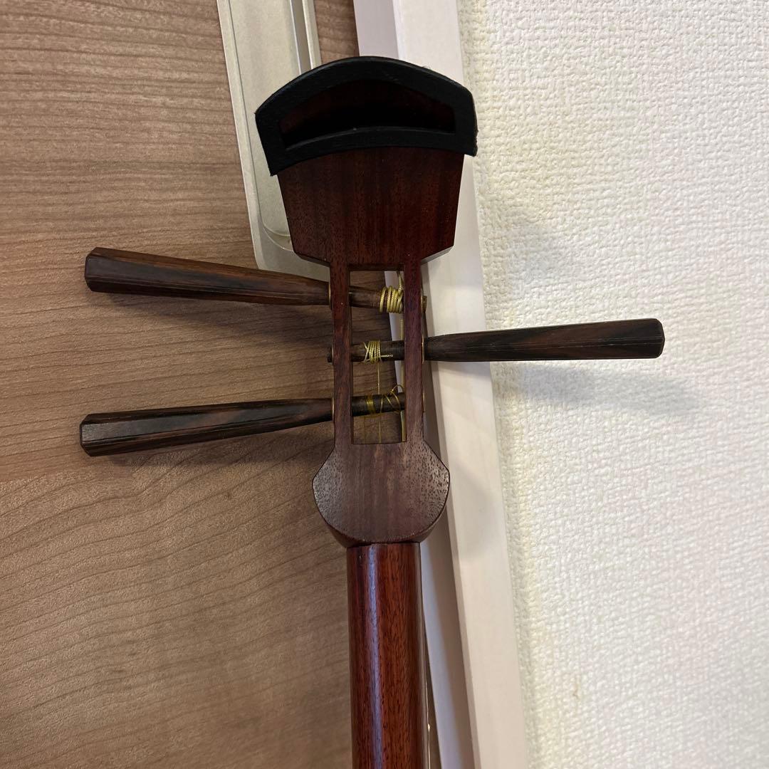 レトロ 三味線 花梨 太棹 義太夫 津軽三味線 民謡 弦楽器 和楽器