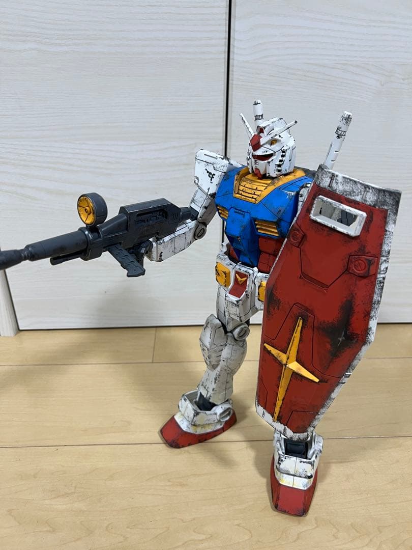 【ウェザリング塗装・完成品】1/48 メガサイズモデル RX-78-2ガンダム
