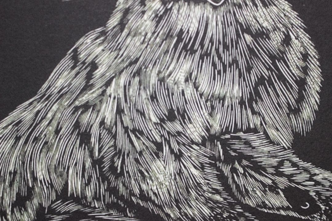 藤田嗣治 エスタンプリトグラフ 黒い猫 7/100