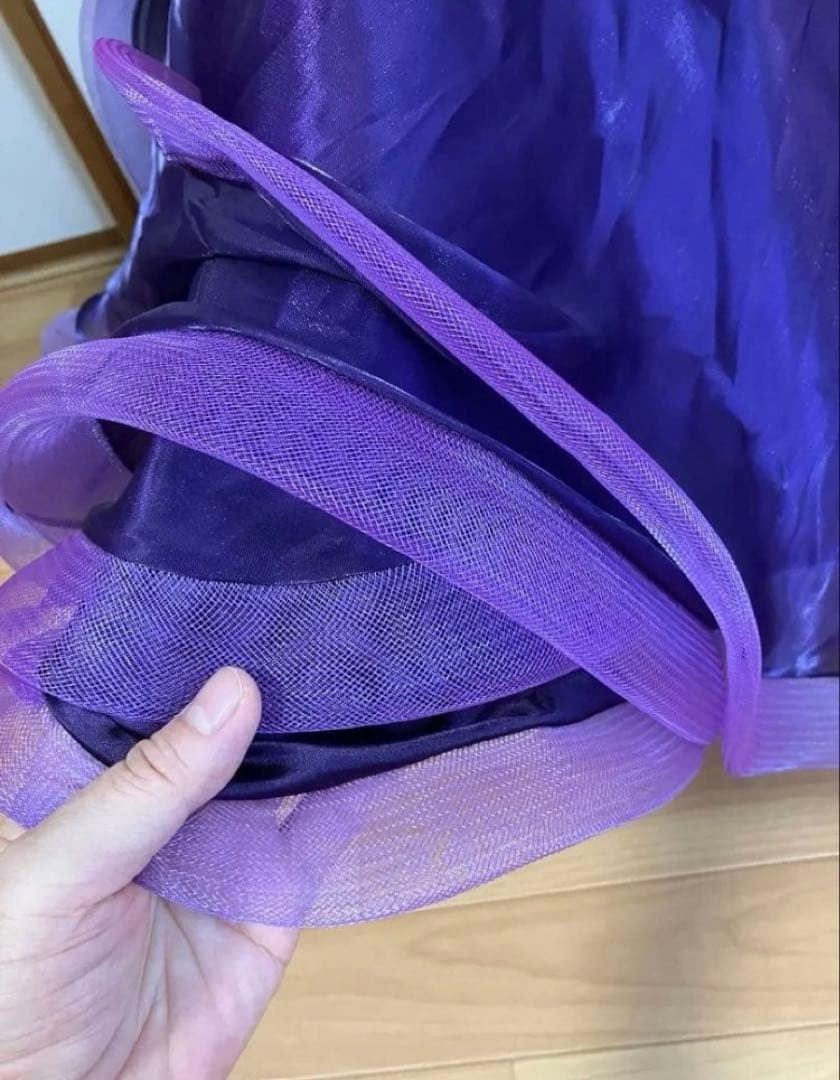 社交ダンスドレス　ダンスドレス　M 紫色　競技会　デモ　超豪華　レッスンウェア