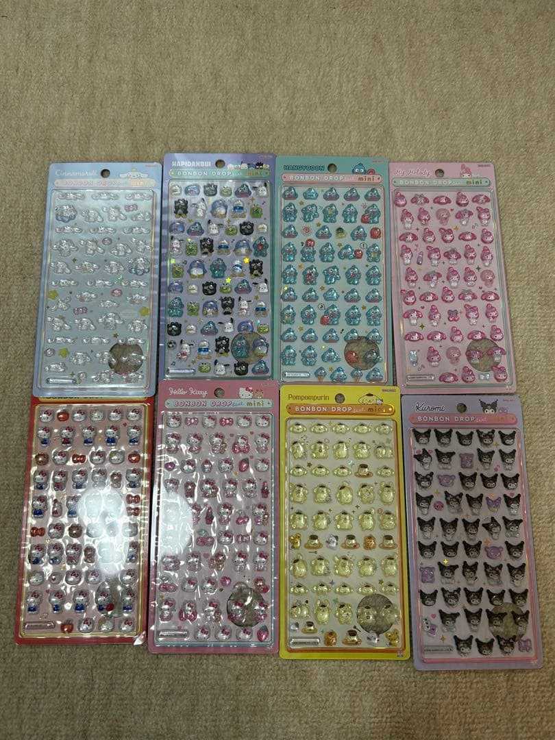 サンリオミニ　コンプリート　ボンボンドロップシール