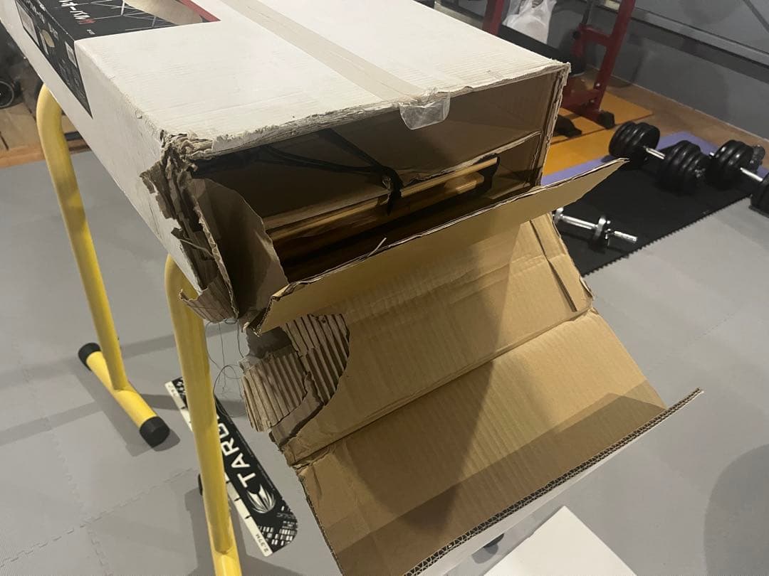 フォールディングテーブルオーバル竹