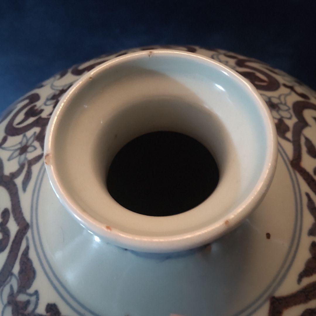 中国染付の大壺➁～釉裏紅名品