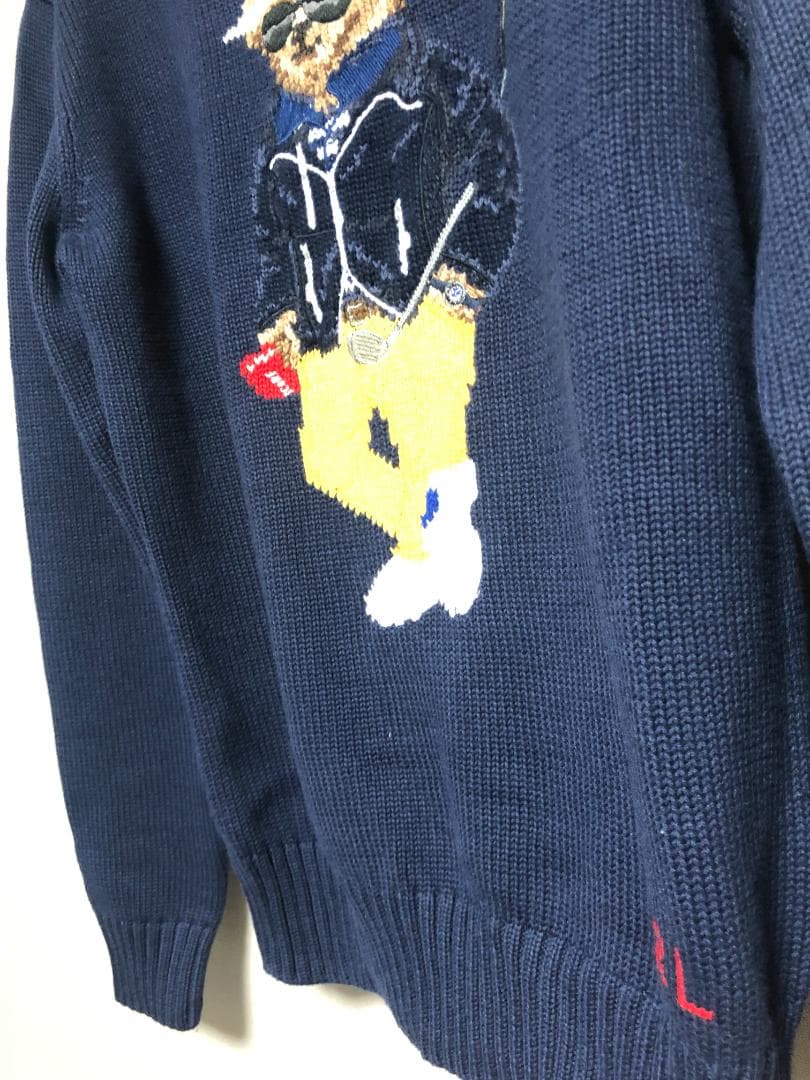 未使用 ポロベアコットンブレンドセーター XS S ゴルフ RLX POLO