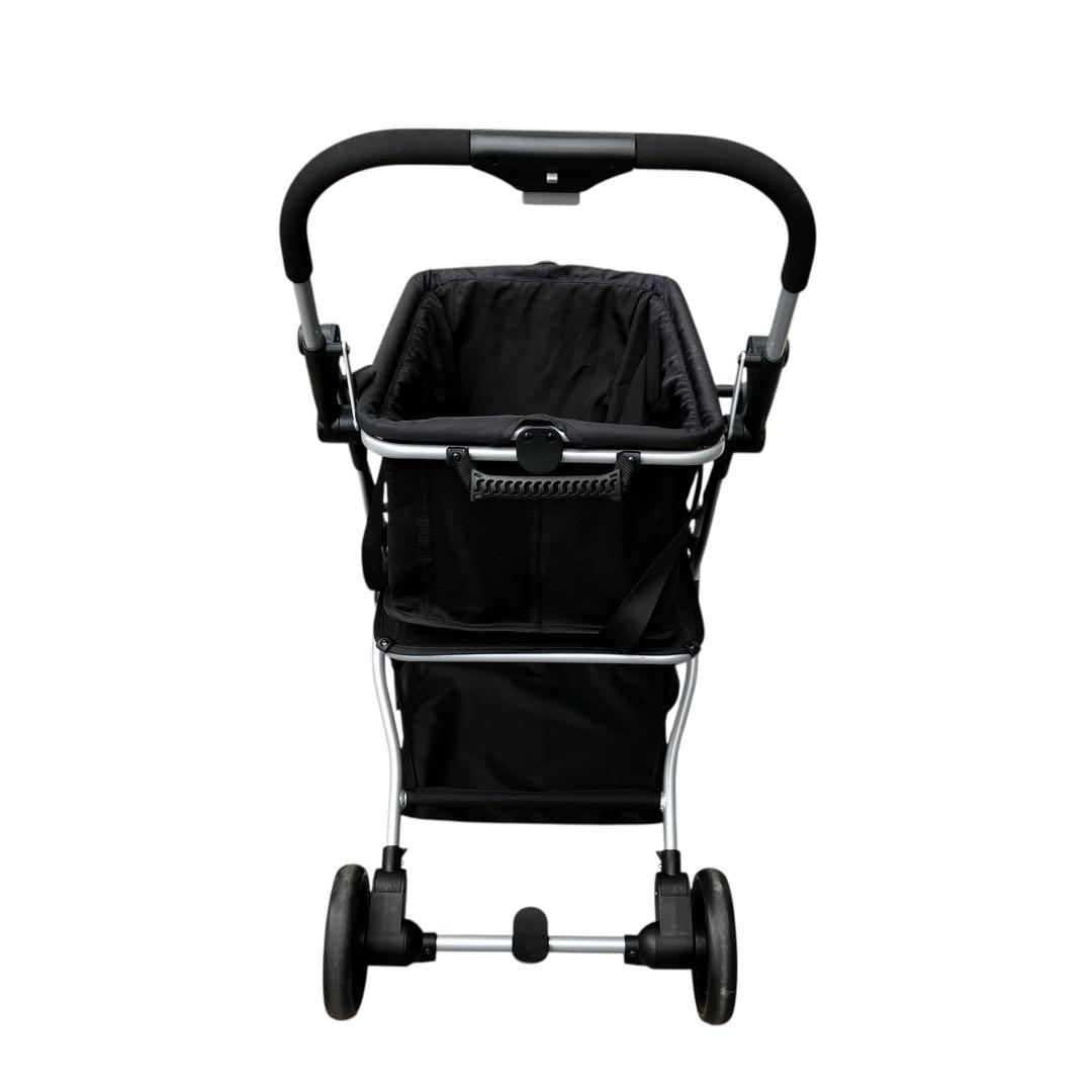 EcoCa 折りたたみ式ショッピングカート 黒