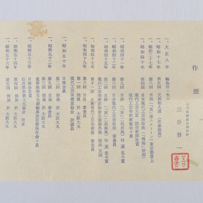 和食器　輪島塗　文化功労者　三谷吾一作　千羽鶴沈金　茶托　五客　共箱　V9771