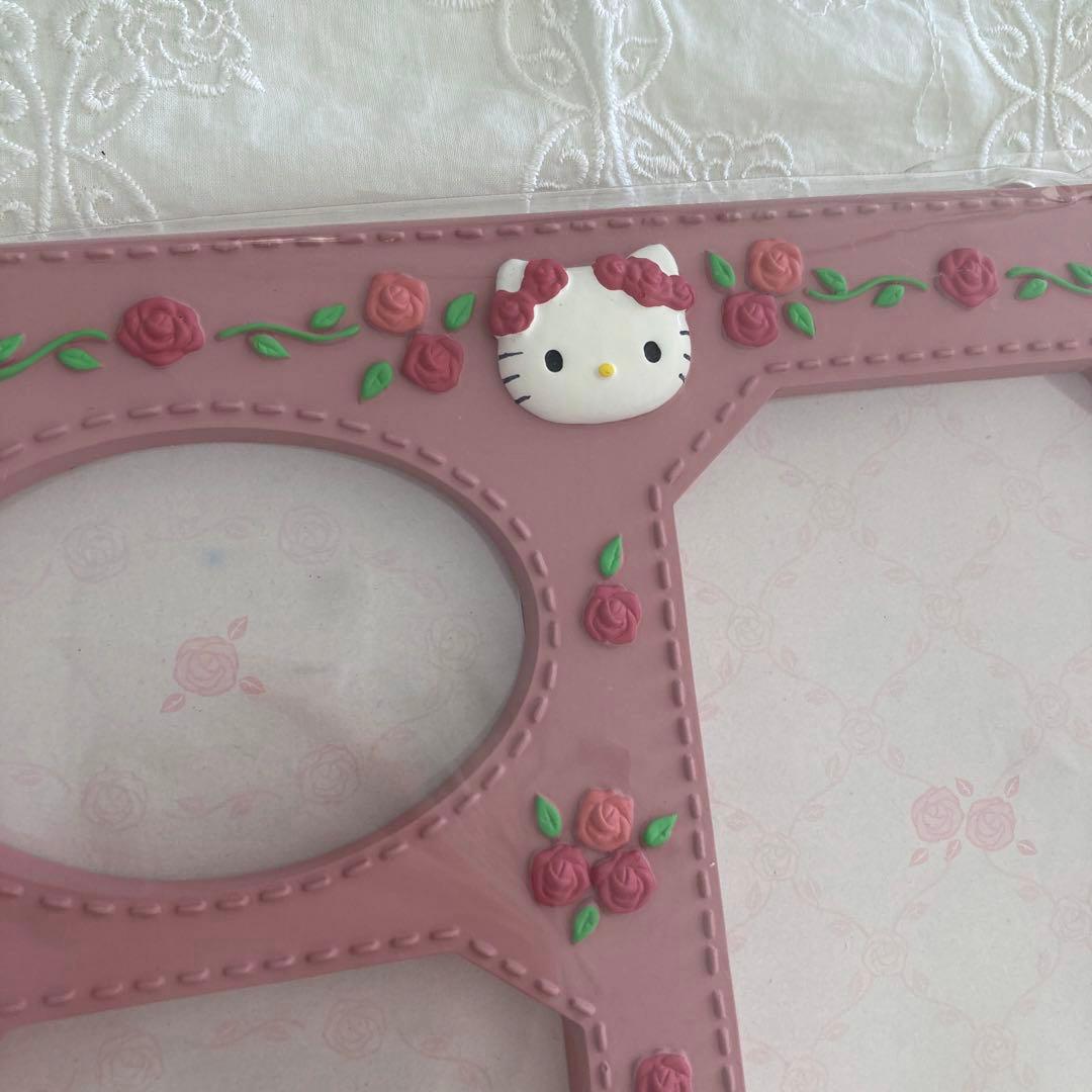 【 新品・未使用 】　希少！　レトロ　ハローキティ　野薔薇　フォトフレーム