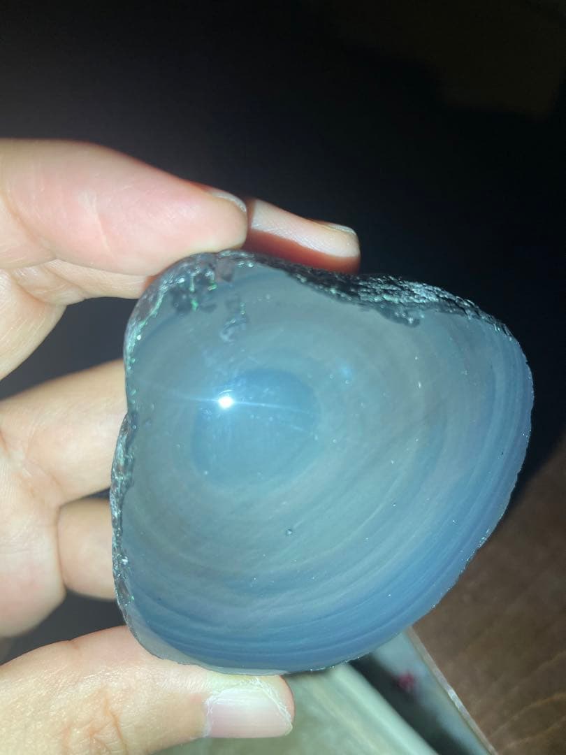 研磨品　十勝石玲瓏　パステルカラー　レインボーオブシディアン