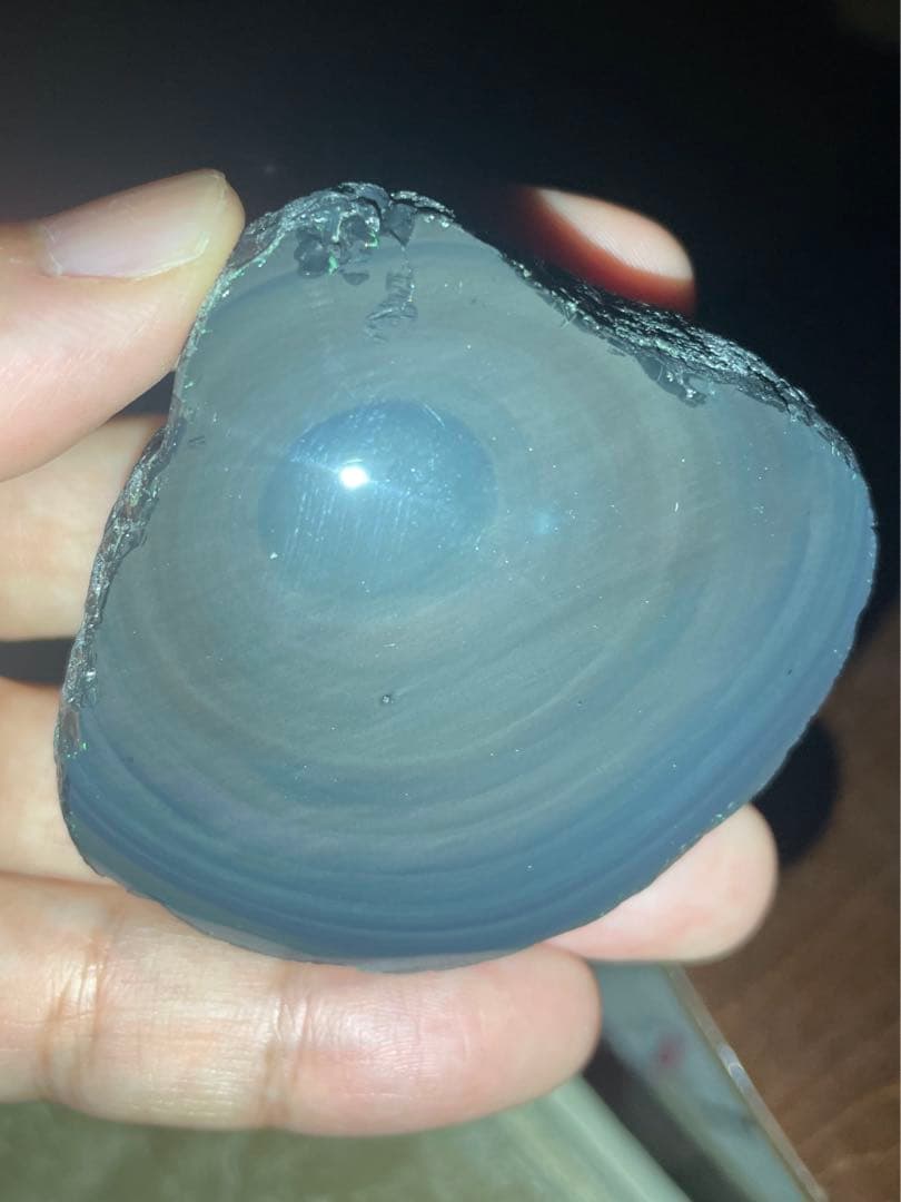 研磨品　十勝石玲瓏　パステルカラー　レインボーオブシディアン