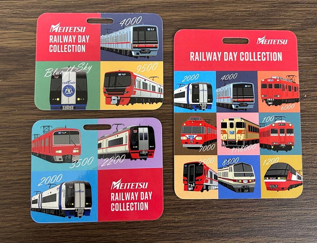 名鉄コレクション3枚　系統板マグネット
