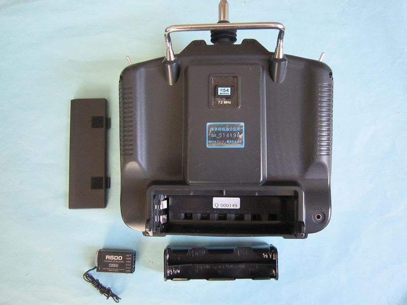 ラジコン　エンジン飛行機用　メカ　プロポ　受信機　サーボ　始動用具　一式セット