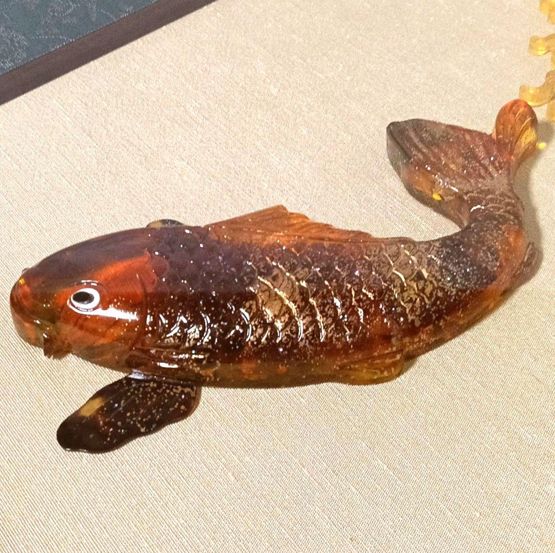 大型額装 希少 本鼈甲 昇鯉 金彩 金箔 赤甲 白甲