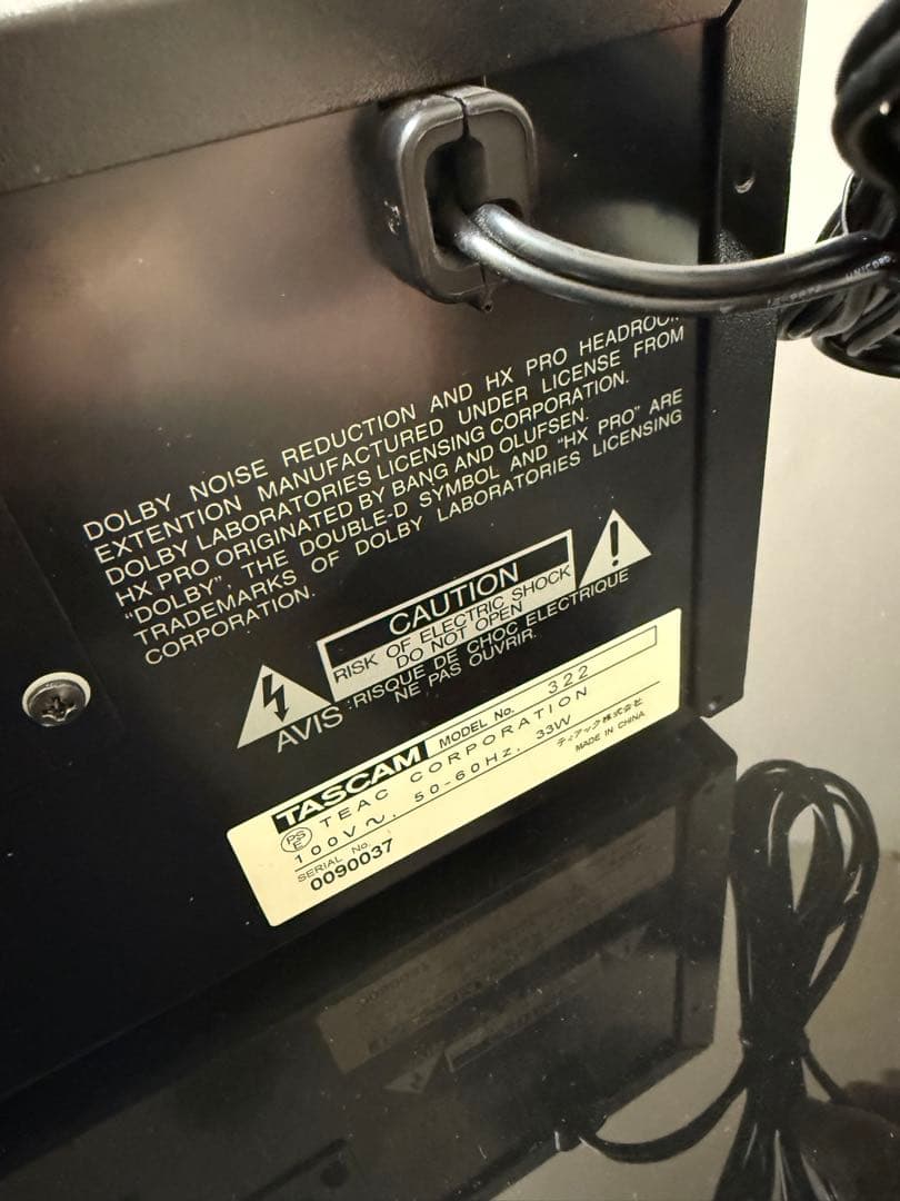 【激レア】TASCAM 322 双方向テープデッキ