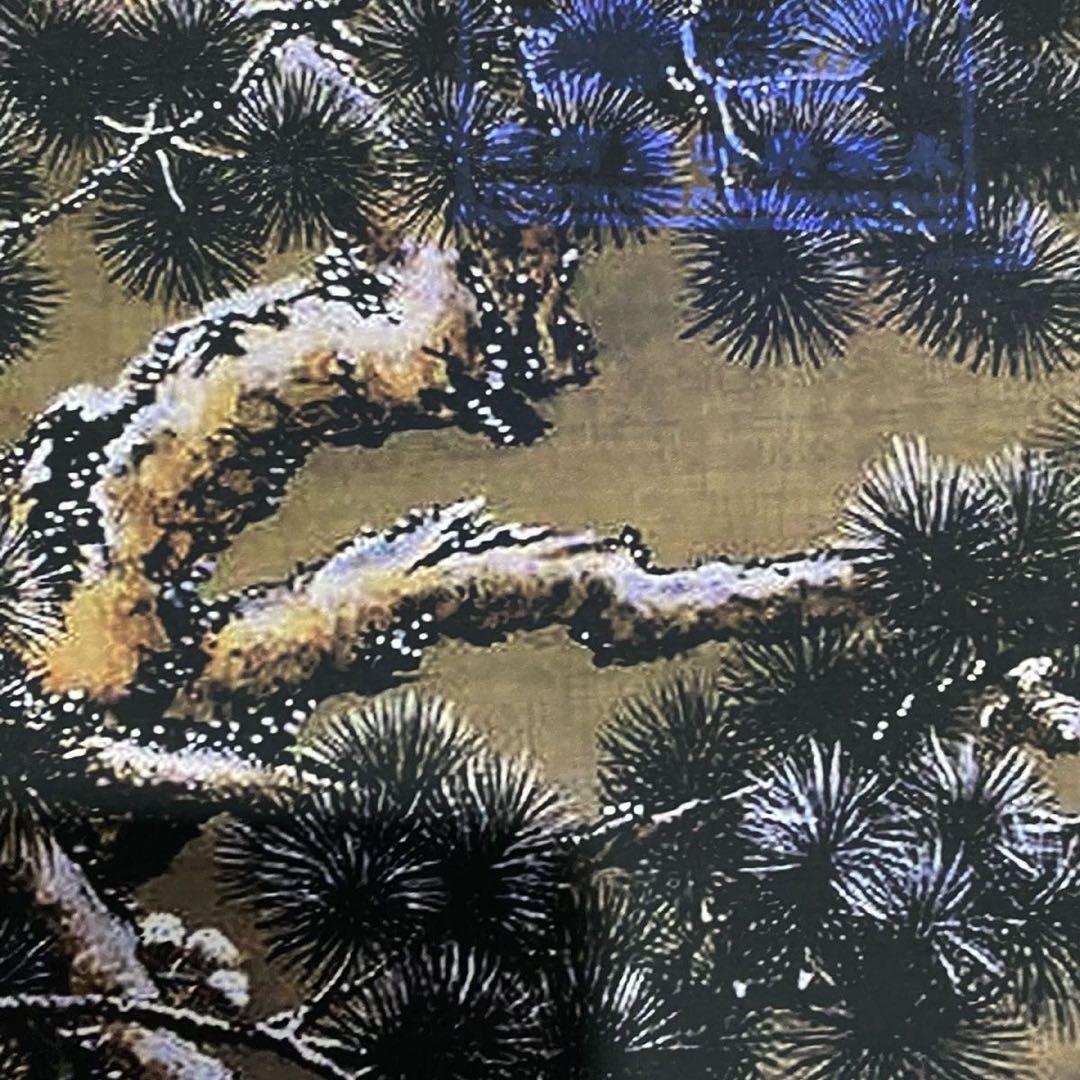 郎世寧 雪景人物図　四尺中堂掛け軸　中国宮廷画　宣紙　書画工芸