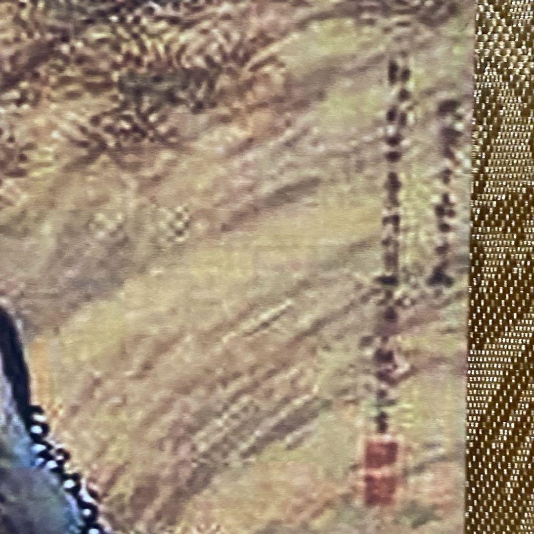 郎世寧 雪景人物図　四尺中堂掛け軸　中国宮廷画　宣紙　書画工芸