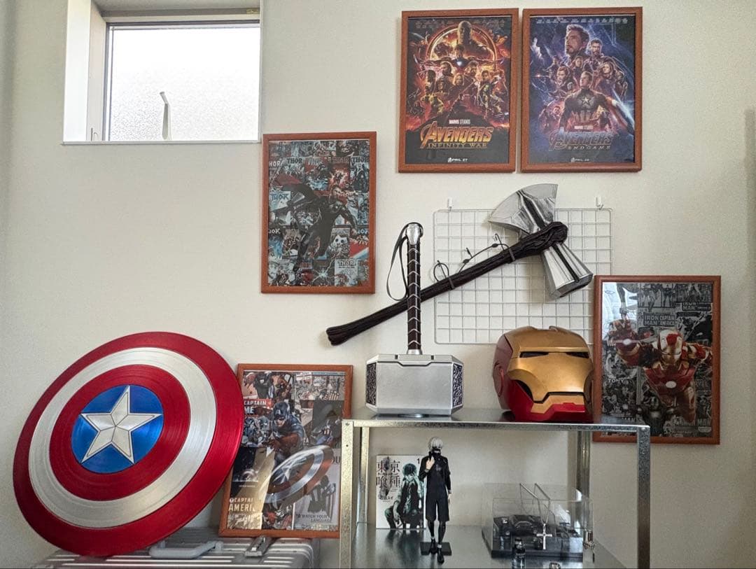 キャプテンアメリカ盾、ソームジョルニア、ストームブレイカー、アイアンマンマスク