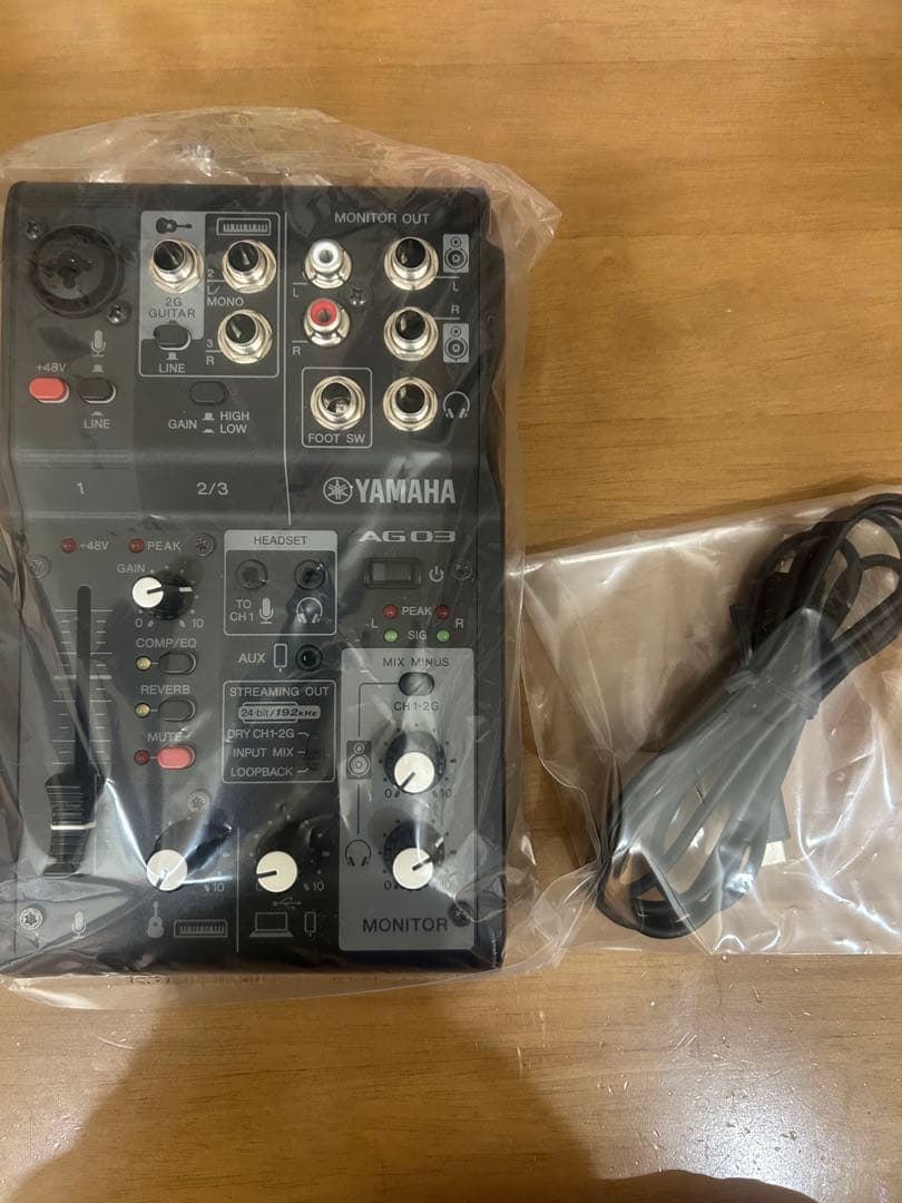 Yamaha AG03 MK2 オーディオインターフェイス 、コンデンサーマイク