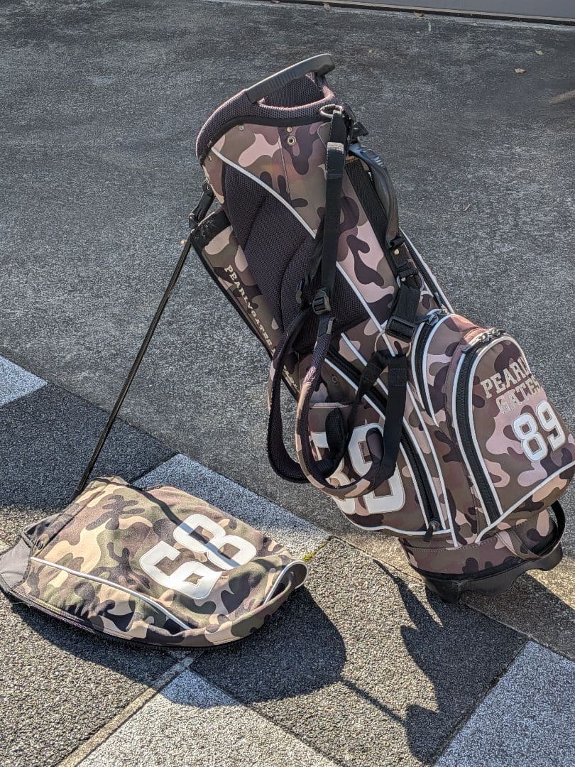レア パーリーゲイツ 限定版 カモフラ 迷彩 キャディバッグ スタンド内蔵