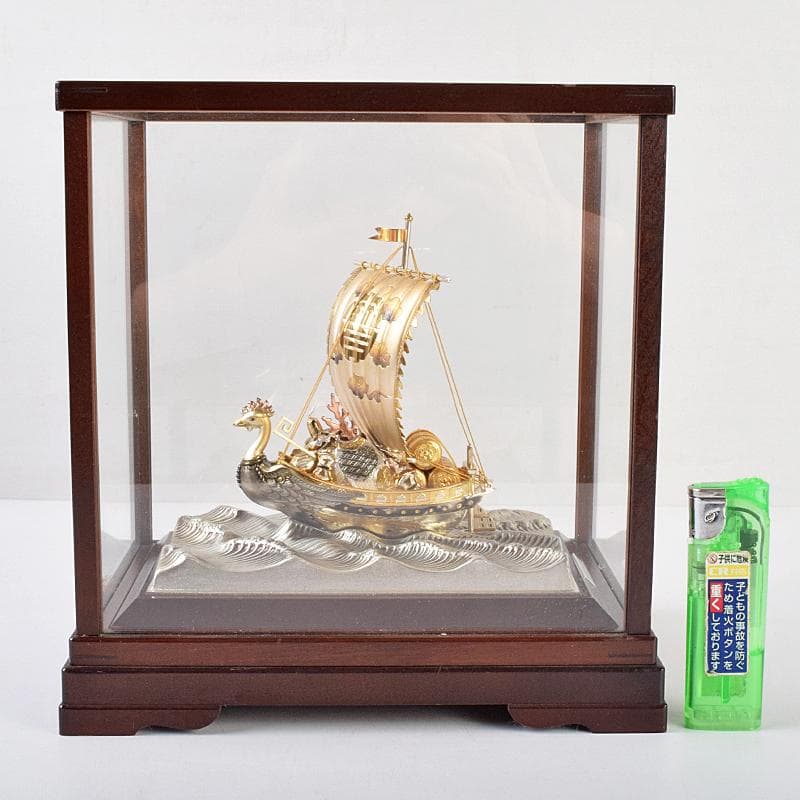 関武比古造　銀製　SILVER985刻印　宝船　約96g　Y　R9116B