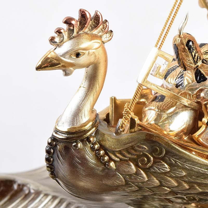 関武比古造　銀製　SILVER985刻印　宝船　約96g　Y　R9116B