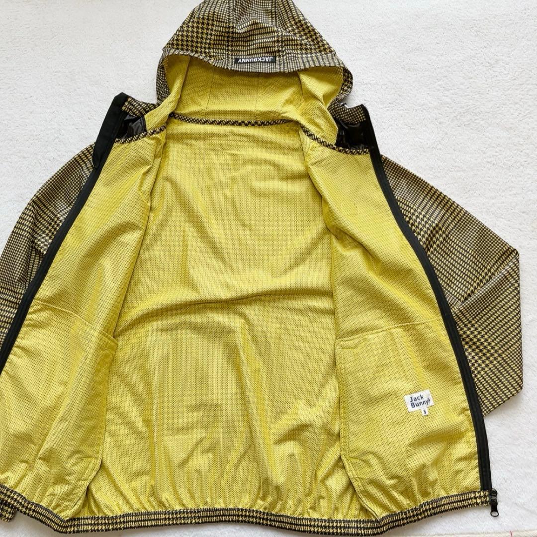 極美品　ジャックバニー　千鳥　グレンチェック　パーカー　ジャケット L　撥水