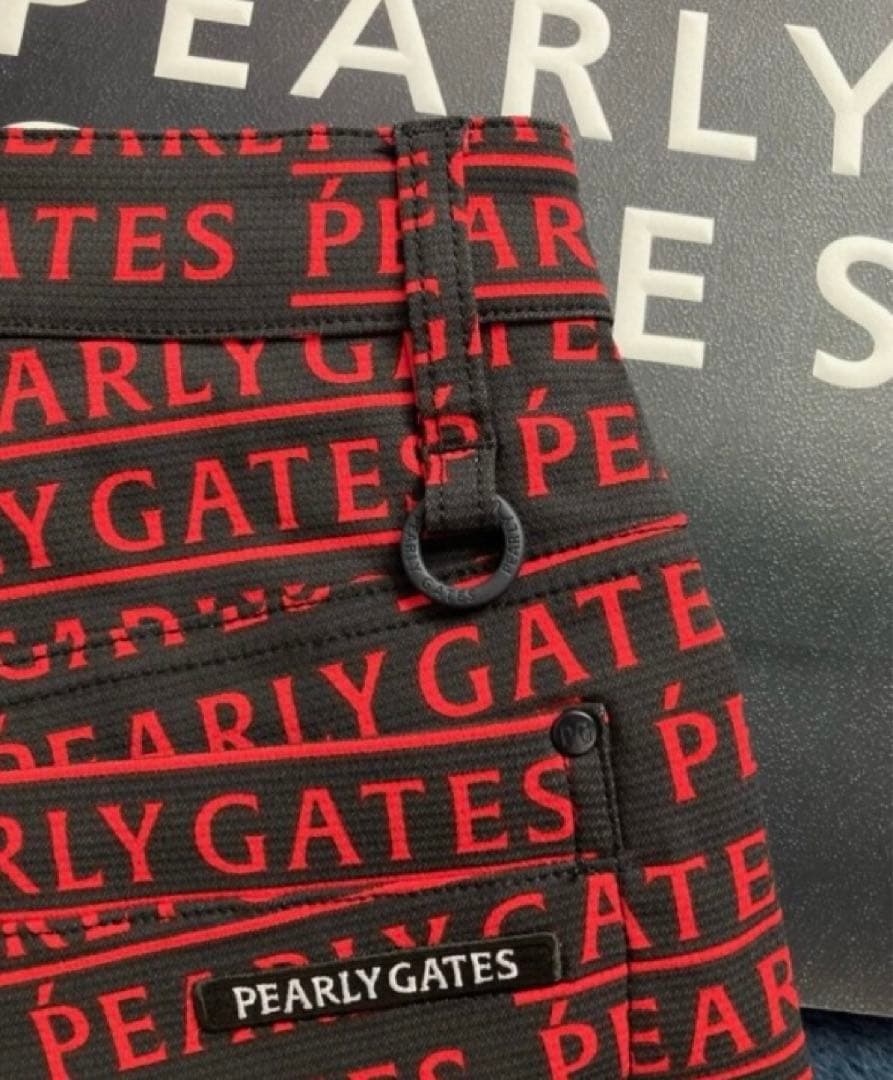 新品 パーリーゲイツ TCドビーストレッチパンツ(7)サイズ3L/紺 メゾンロゴ