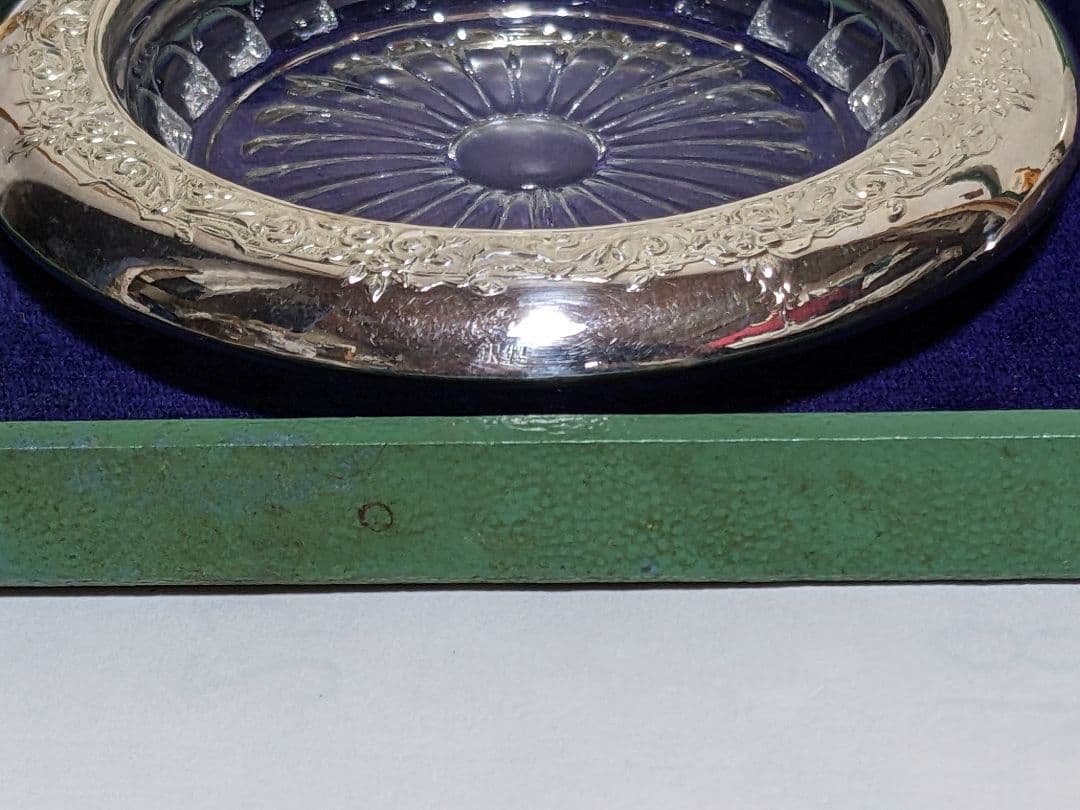 ♦純銀製コースター 田中貴金属直営店 銀座山崎 共箱 栞入 資産形成