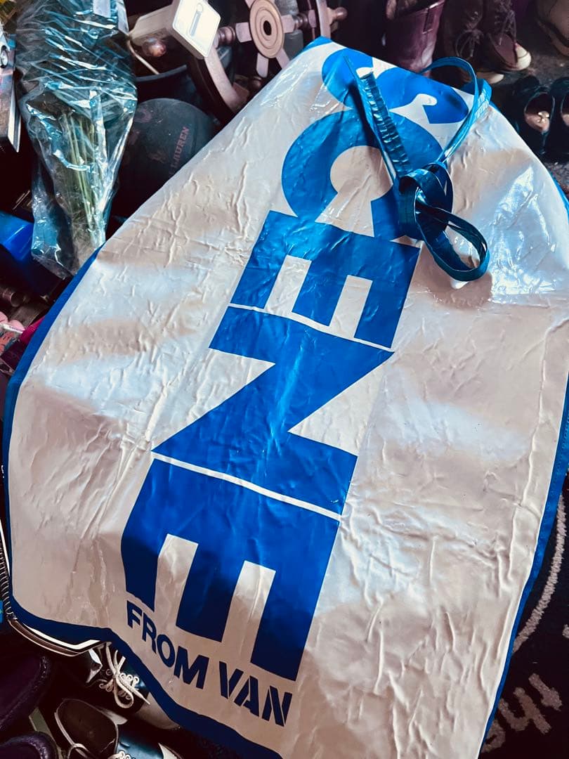 値引旧VAN 1976年頃、SCENEのナイロンエプロン店内ディスプレイ品