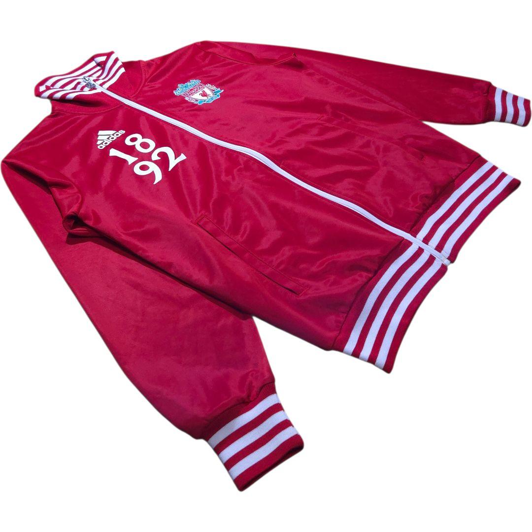 00s adidas Liverpoolビッグロゴ トラックジャケット