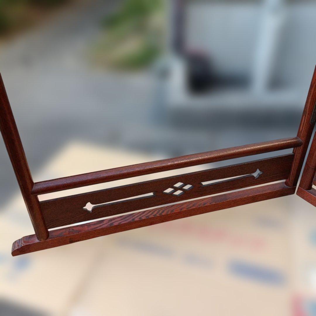 衣桁 服かけ ハンガー 180度回転 衣紋掛け 着物掛け 古道具 和家具