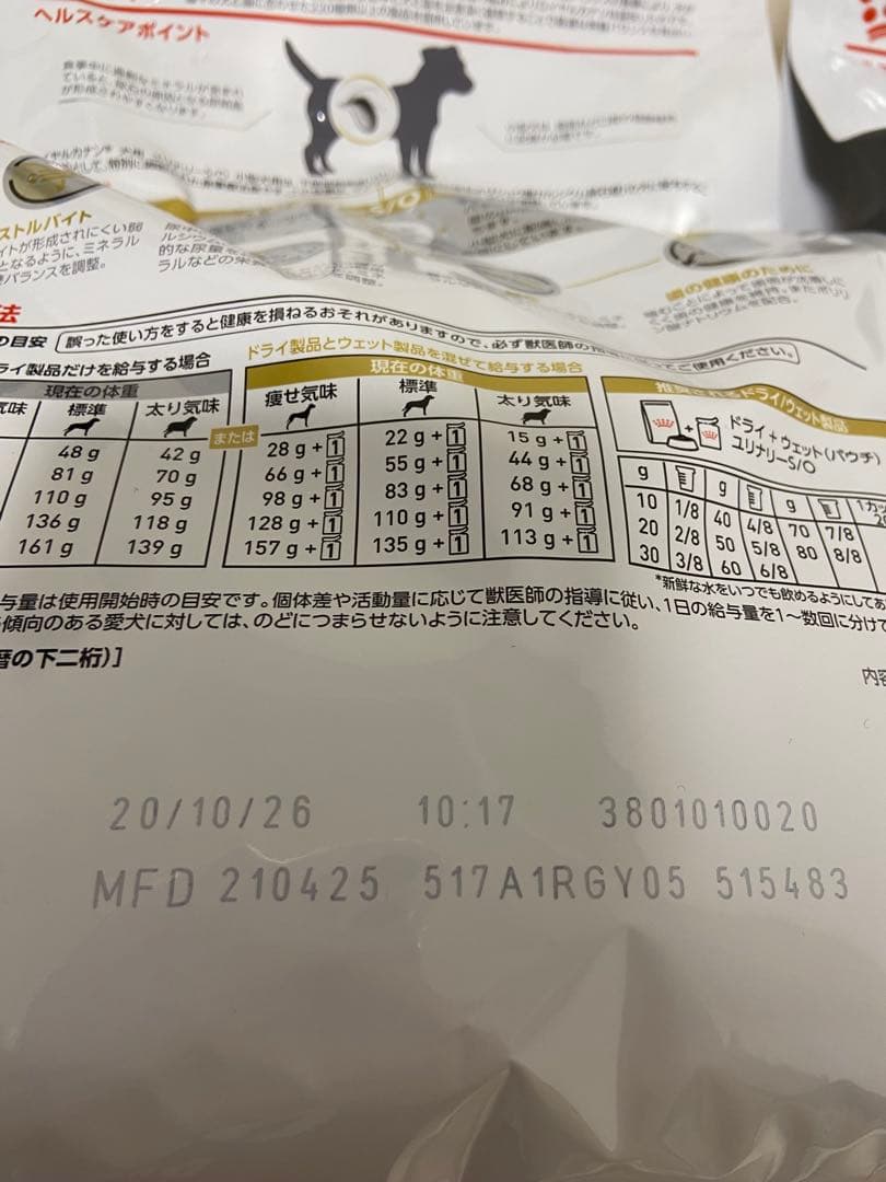  CANIN ユリナリーS/O 療法食 1kg