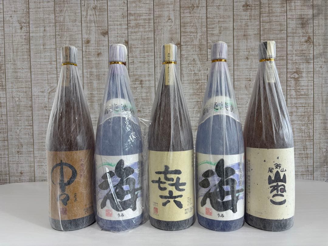 焼酎 一升瓶5本セット 和風デザイン