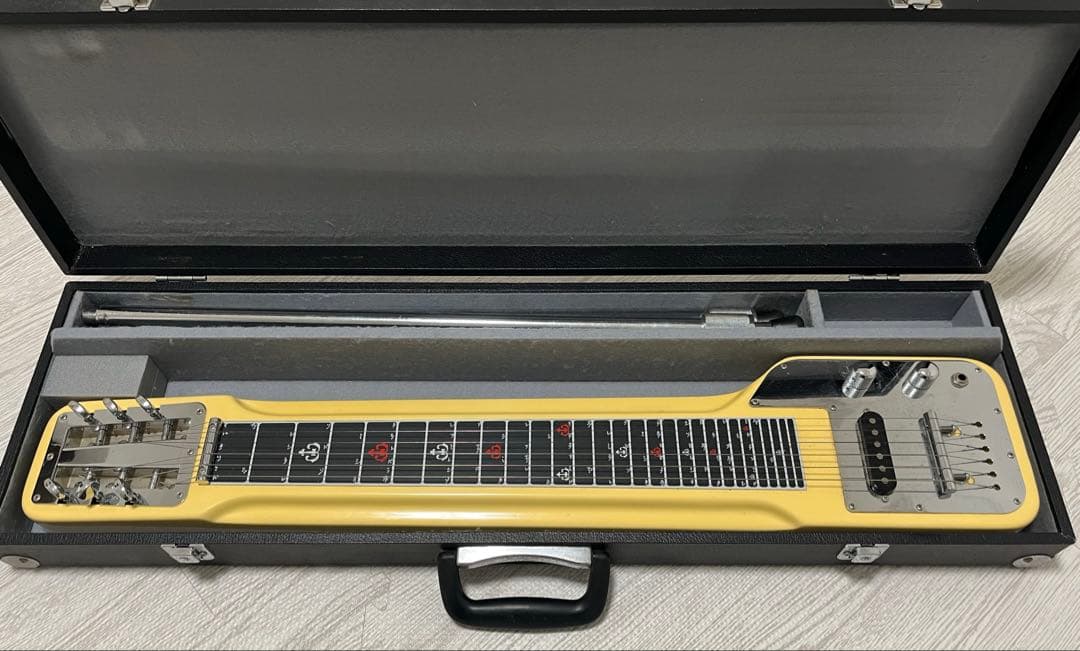 Guyatoneグヤ6弦スチールギター ケース、スタンド付