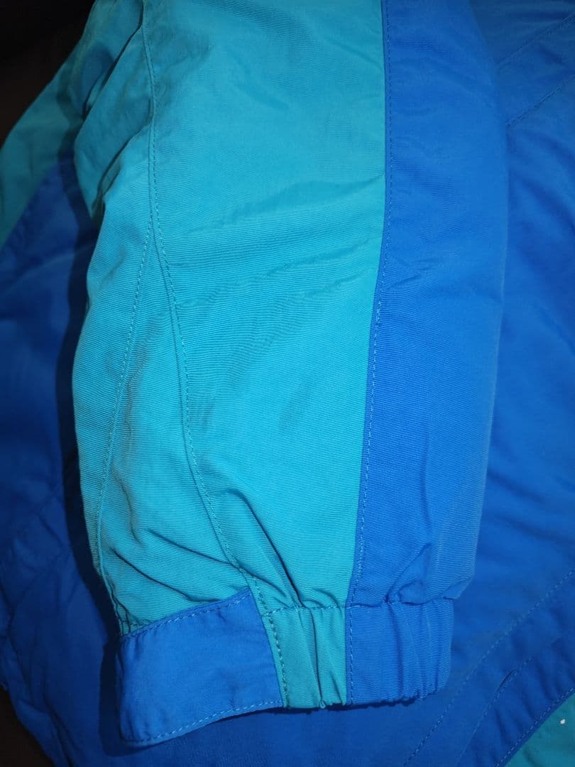 値下げ中　mont-bell 160センチ　スキーウェア上下セット 青/水色