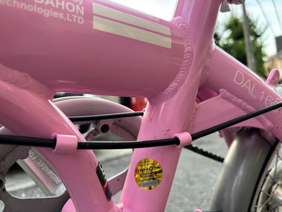 DAHON DAL166 折りたたみ自転車 ピンク　ミニベロ