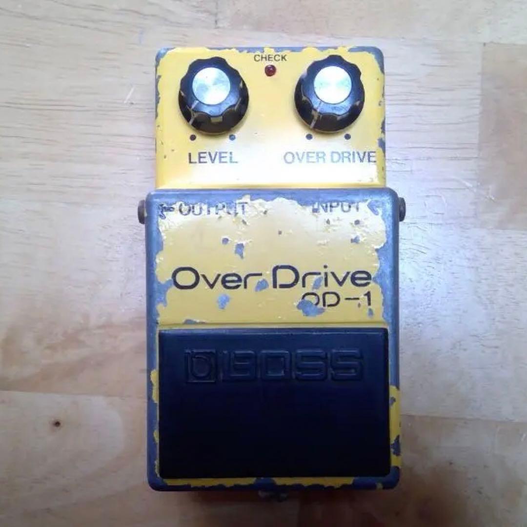 Boss OD－1 オーバードライブ　ビンテージ　銀ネジレイセオンクワッドコア