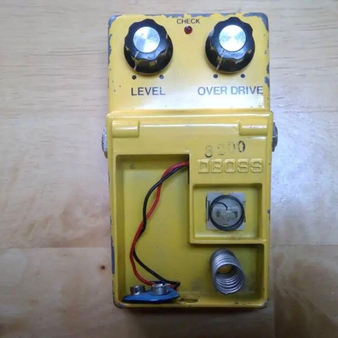 Boss OD－1 オーバードライブ　ビンテージ　銀ネジレイセオンクワッドコア