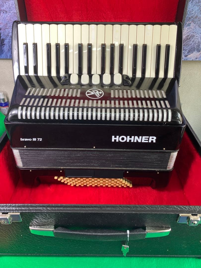 HOHNERbravo III 72 アコーディオンMML 軽量7.5kg整備完