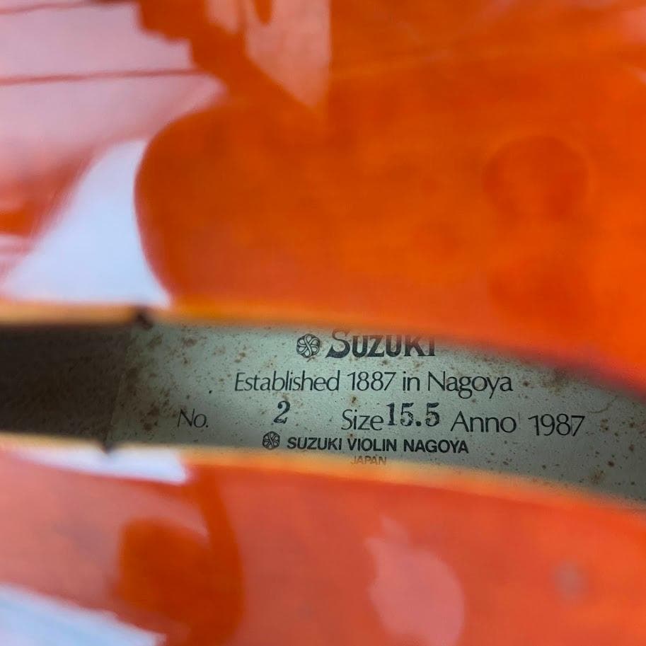 黄金期●SUZUKIバイオリン● ビオラ No.2 15.5インチ 1987年製