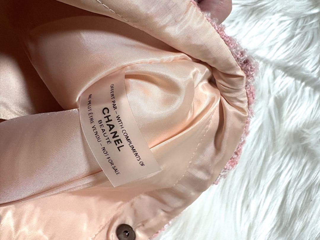 シャネル CHANEL ピンク ラメ ツイード トートバッグ