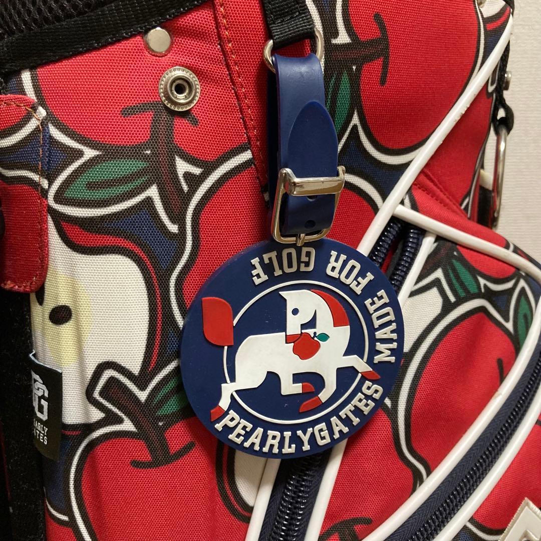 希少 パーリーゲイツ キャディバッグ ゴルフバッグ りんご 林檎 アップル