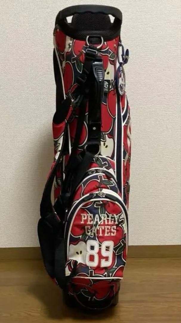 希少 パーリーゲイツ キャディバッグ ゴルフバッグ りんご 林檎 アップル