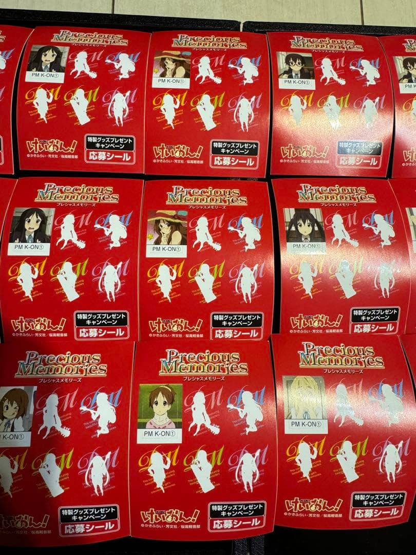 けいおん！プレシャスメモリーズ特製グッズプレゼントキャンペーン応募シールまとめ