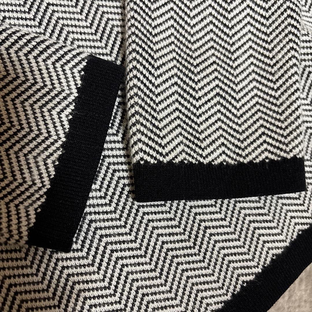 お値下げ不可…デサント　黒白　ニット　M 美品