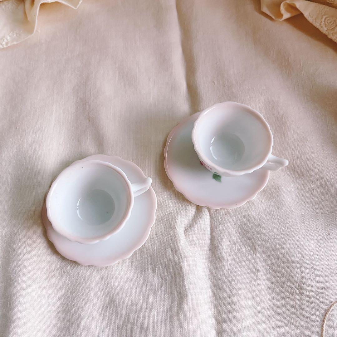お値下げ廃盤♡マニー♡ローズミニチュアポットカップソーサー5点セットノリタケ薔薇