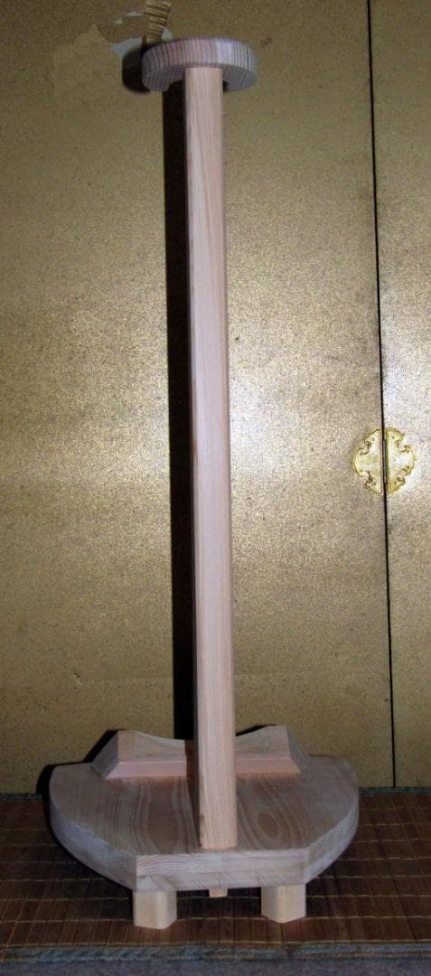 ◆ 木造 木地仕上げ　薩摩琵琶設置用 琵琶架 邦楽器　 鑑賞用　 ◆