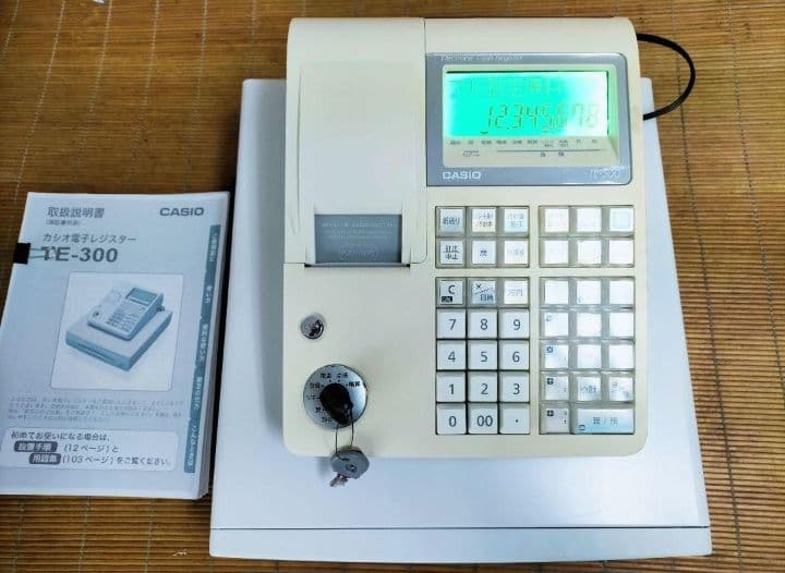 カシオレジスター　TE-300　フル設定無料　 送料無料人気機種　200222