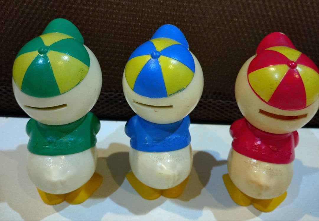 三菱銀行 ヒューイ デューイ ルーイ 非売品貯金箱 3体セット